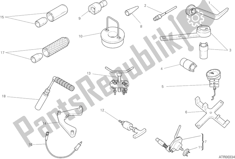 All parts for the 01a - Workshop Service Tools, Engine of the Ducati Diavel Xdiavel Thailand 1260 2017